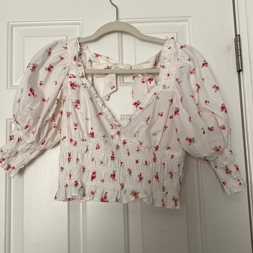 Floral crop top